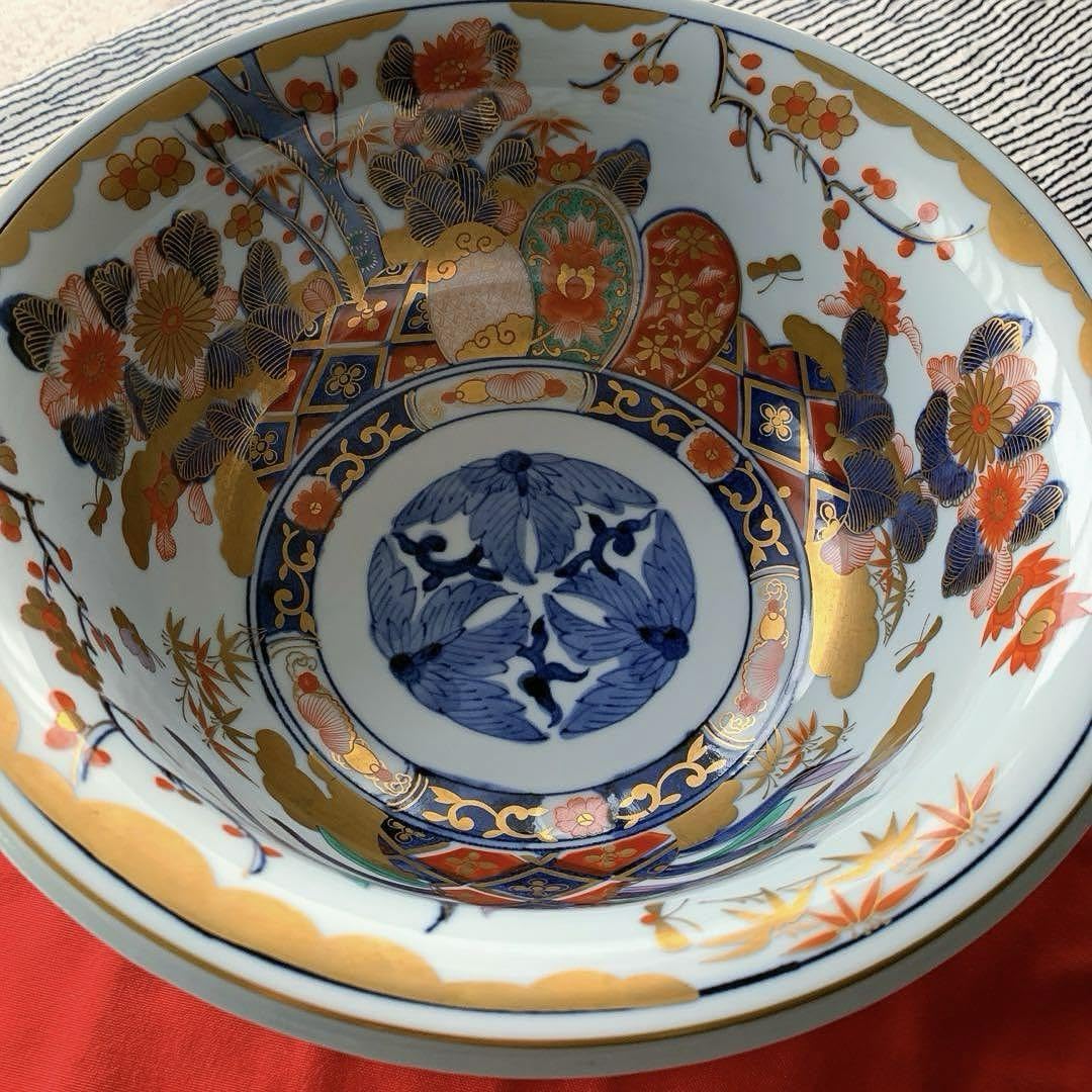 三洋陶器 龍峰窯 染錦金彩四君子 Amazon.co.jp: 三洋陶器 龍峯窯 染錦金彩四君子大鉢 25.5×10.6大幅断行